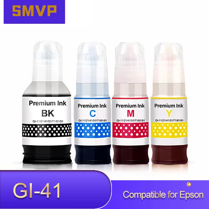 GI 41 GI41 GI-41 Premium Compatible Color Bulk Water Based Bottle Refill DGT Ink For Canon PIXMA G1420 G2460 G3460 G4470 Printer