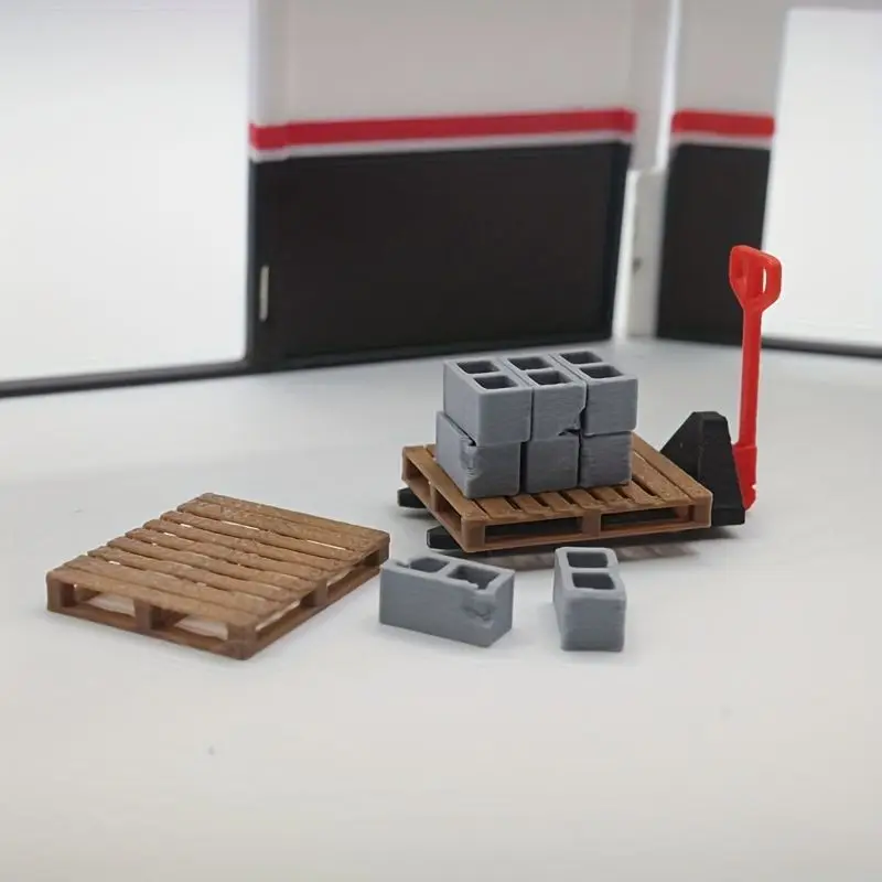 1/64 Resin Model Warehouse Construction Material Tool Miniature Diorama