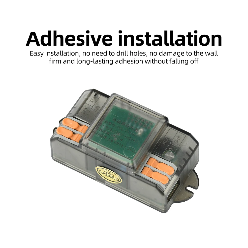 Intelligenter Sensor-Mikrowellenradar-Induktionsschalter für Deckenleuchten - Verdeckte Installation mit Kleberückseite, automatisches Ein-/Ausschalten – Detail 8