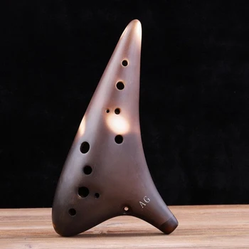 12 hole Ceramic Ocarina Alto G AG Beginners Teaching Ocarina Musical Instrument Traditional Ethnic Musical Instruments Nice Gifts