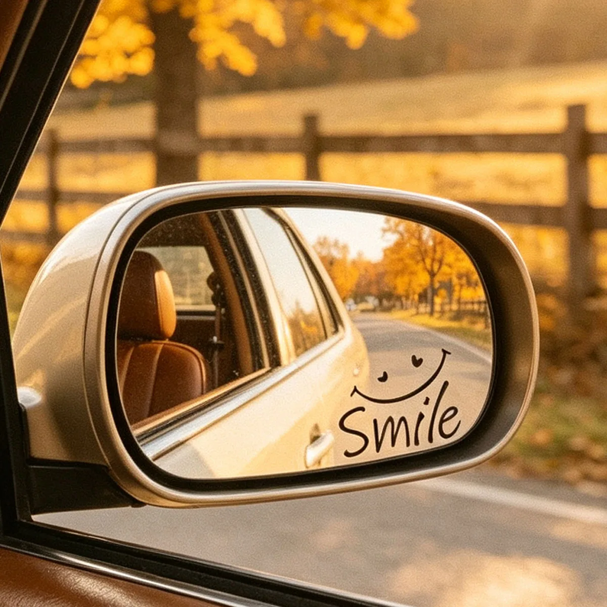 Smile Life wasserfester Aufkleber, moderner Schriftzug-Aufkleber für Auto-Rückspiegel, Laptop, Motorrad, süßes Deko-Geschenk