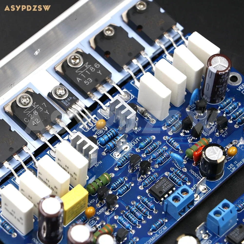 2 CH L25 Готовая плата встроенного усилителя мощности KTB817 KTD1047 2SA1186 2SC2837 250 Вт + 250 Вт 8 Ом