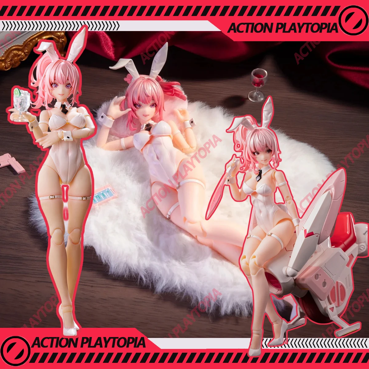 

Snail Shell Aileen Bunny Girl 1/12 Aciton Figure Kit 15cm Rabbit Sexy Girl Cyclone Bunny Mecha Adult Figure Collection Model Toy
