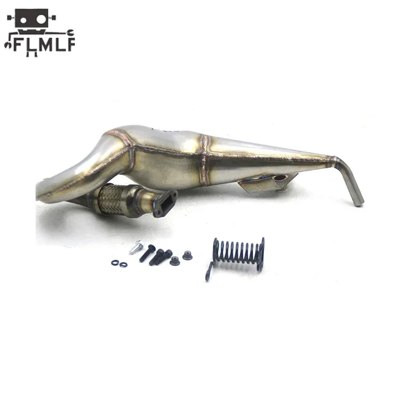 Metal Exhaust Pipe Kit for 1/5 Losi 5ive-t Rovan LT King Motor X2 QL FID RACING TRUCK RC CAR PARTS