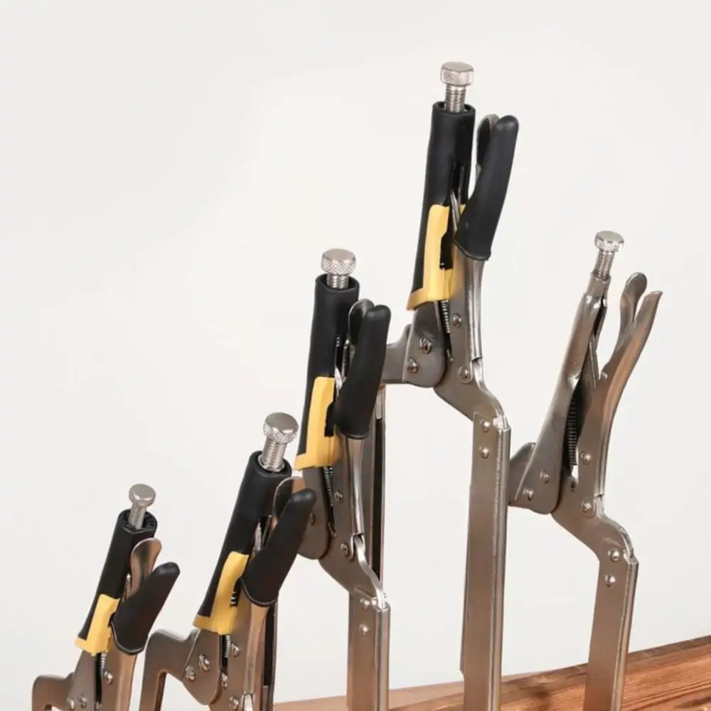 Adjustable Locking C Clamp Pliers Robust Woodworking Fixture Versatile Metal Welding Manual Fixing Tool