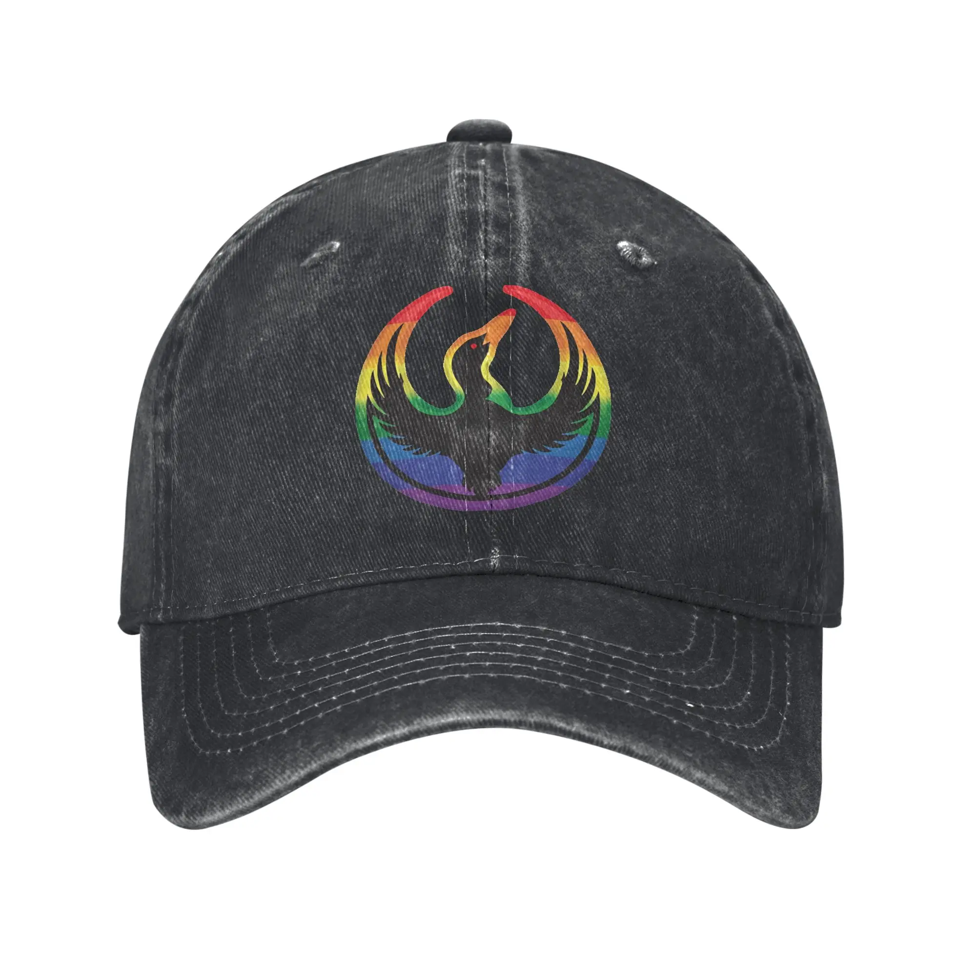 Gorra De Béisbol Lavada Estilo Rebelion Minnesota Rainbow Trucker Para Mujer Y Hombre, Ajustada, Retro, Para Deportes Al Aire Li