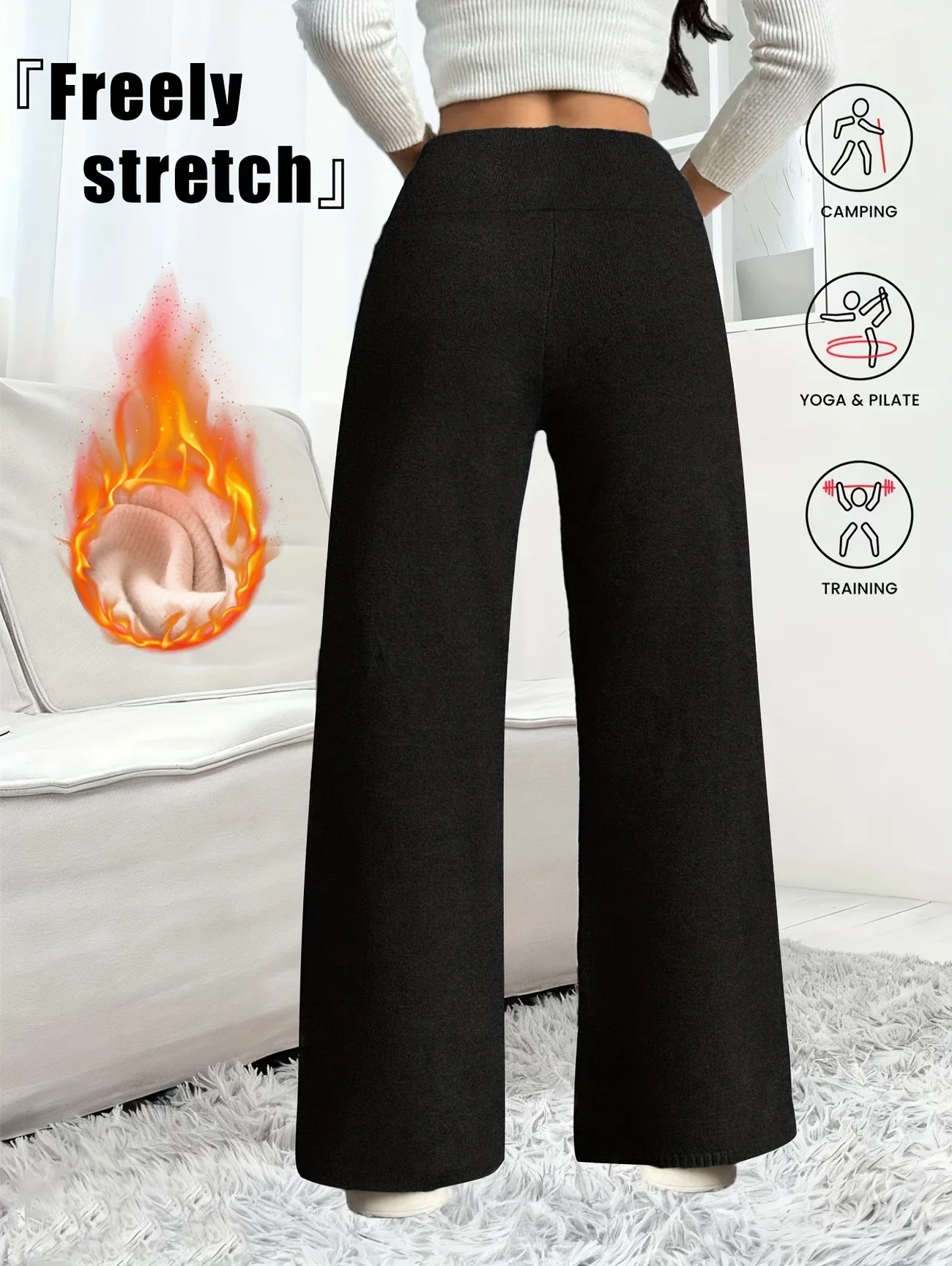 Grube niemieckie rajstopy z aksamitu, jesienno-zimowe, ciepłe, elastyczne spodnie z polaru, miękka podszewka, codzienne spodnie typu jogger, odpowiednie na zimną pogodę.