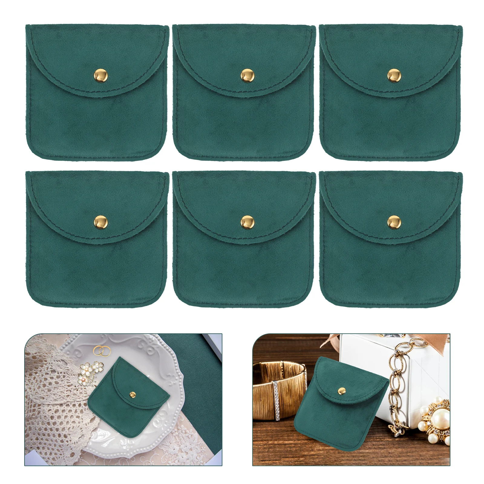 

10Pcs Stylish Jewelry Storage Bags for Women Soft Touch Pouches for Travel Organization of Necklaces Bracelets Watches and