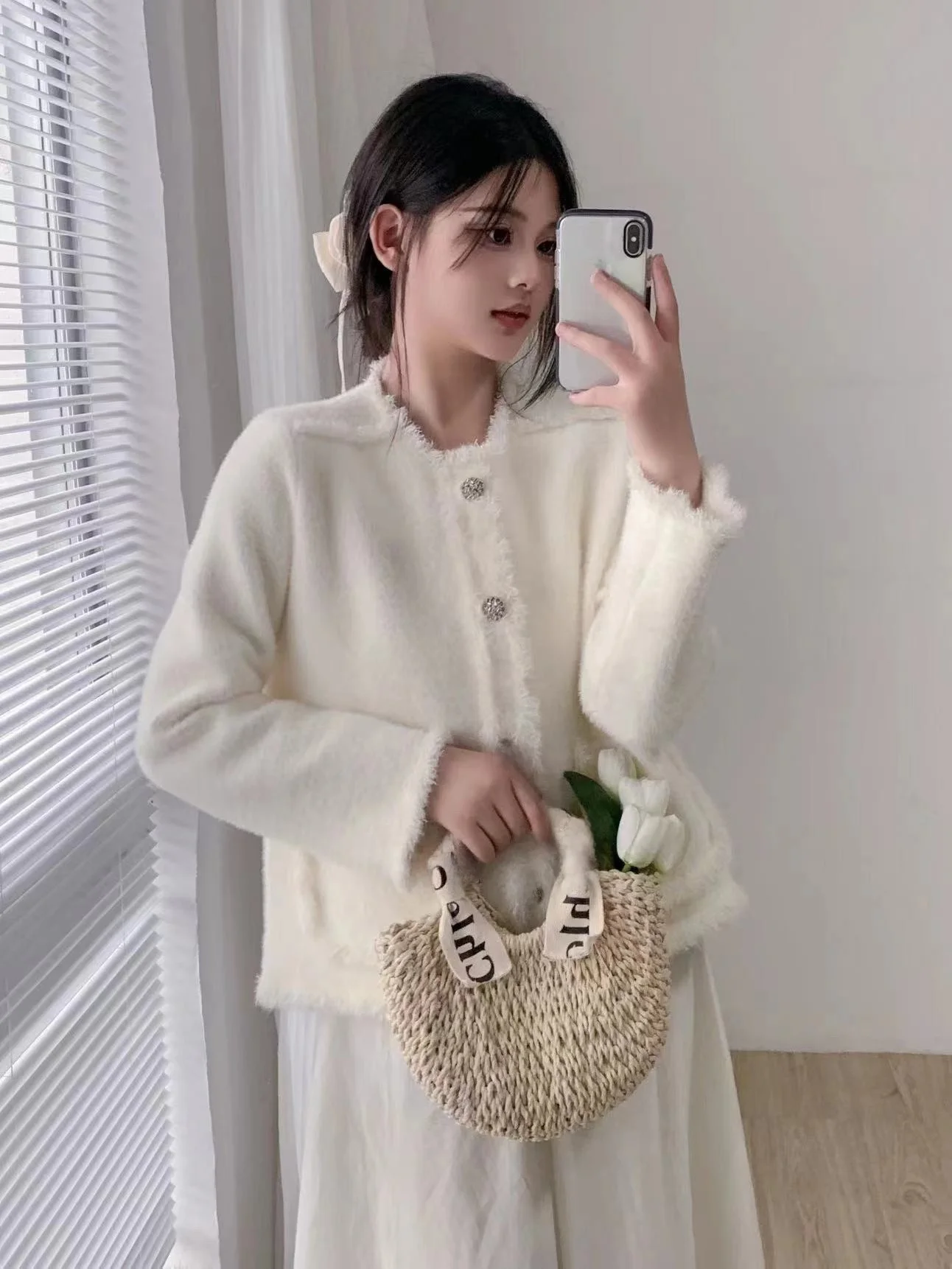 

Anti-Pilling Thiened Women's Outerwear Spring Autumn Winter Fringed Camere Wrap Cardigan Soft Loose Fit Long Sve