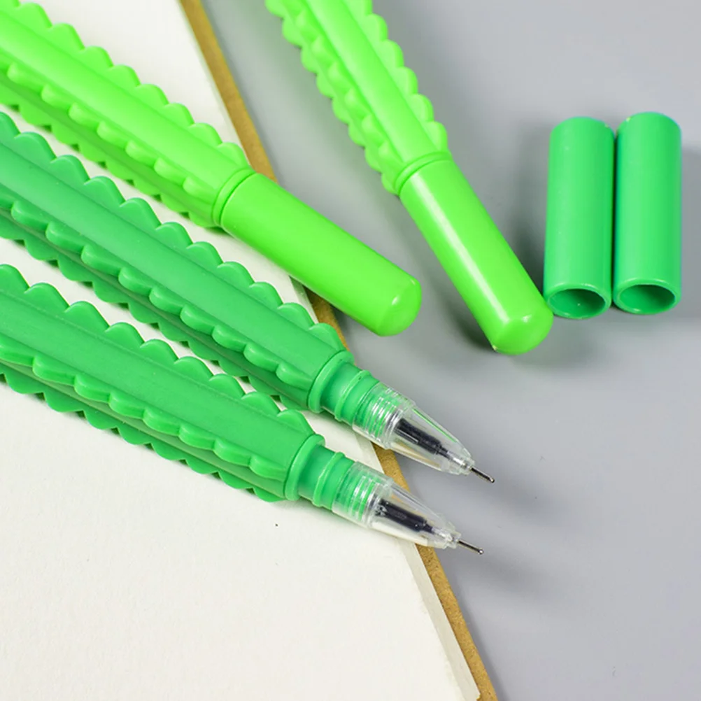 

10pcs Cactus Designed Gel Portable Plastic Writing For Office Stationery Universal Pens For Students Fountain