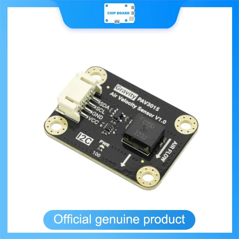 DFRobot Gravity PAV3015 Airflow Sensor, Posifa PAV3015D, 0-15m/s Wind Speed, I2C Output, Thermopile ±5%FS Accuracy