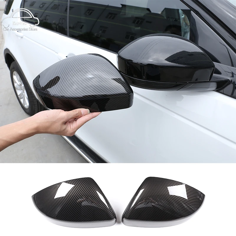 For Land Rover Discovery Sport Range Rover Velar Evoque For Jaguar F-Pace Car Rearview Rear View Mirror Cover Caps Trim PartsLHD