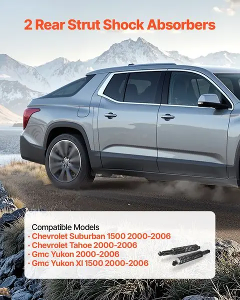 مجموعة دعامة ممتص الصدمات الخلفي 2 قطعة 2000-2006 شيفروليه سوبربان 1500