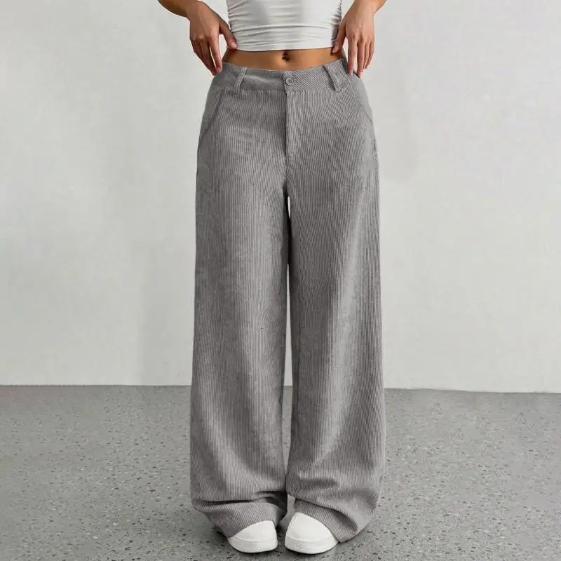 Y3NE Women's Corduroy Wide-Leg Soft and Warm Work Pants