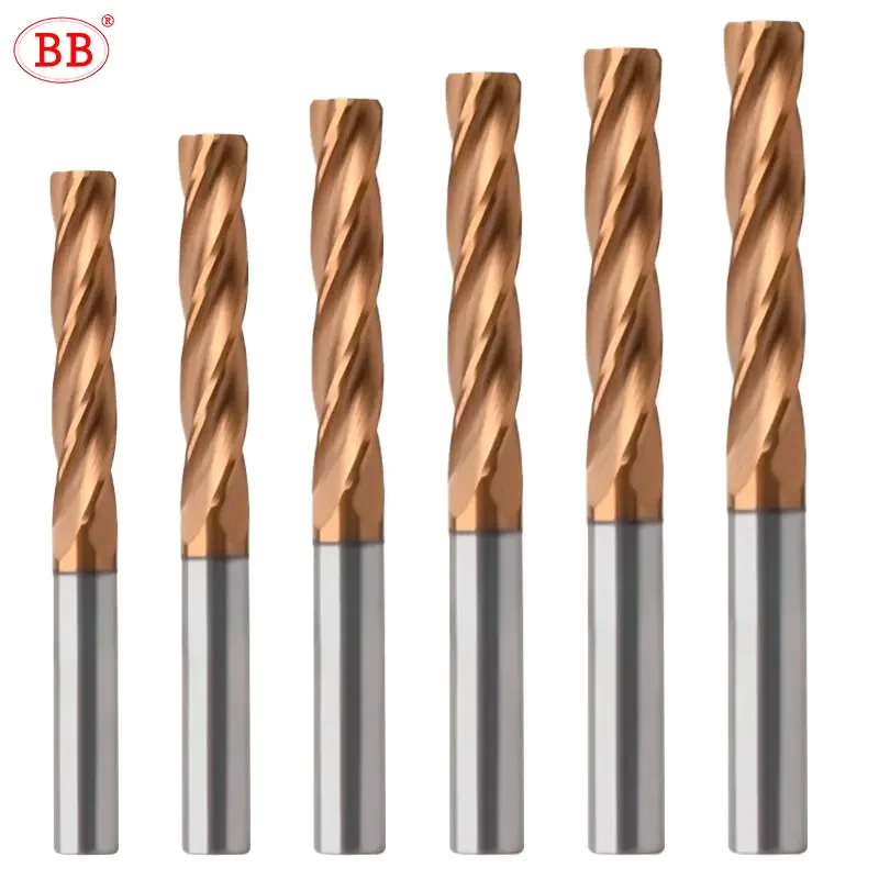 BB Machine Reamer Spiral Flute 4.25-5.78mm Solid Carbide Metal Cutter CNC for Metal Steel Tolerance Tool BB2055