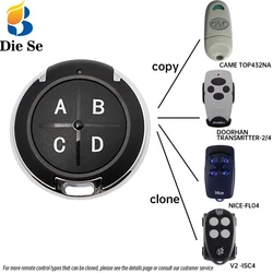 Diese RF Clone Remote Control 433Mhz 4 Button Copy Transmitter Fixed Learning Code for Gadget Gate Garage Door Doorhan Nice Came