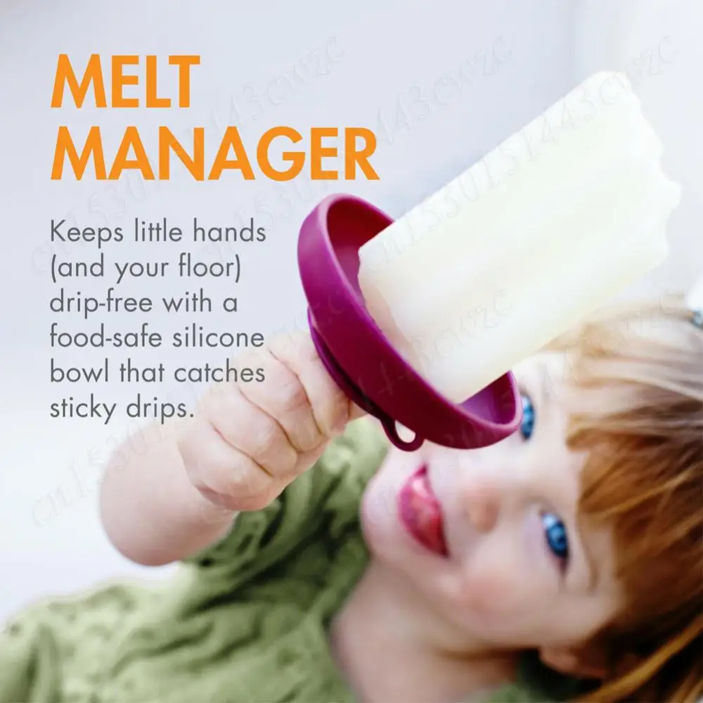 Supporto per ghiaccioli portatile in silicone 4 in 1 Staffa per gelato antigoccia Protezione per ghiaccioli riutilizzabile Supporto per dolcetti congelati per l'estate
