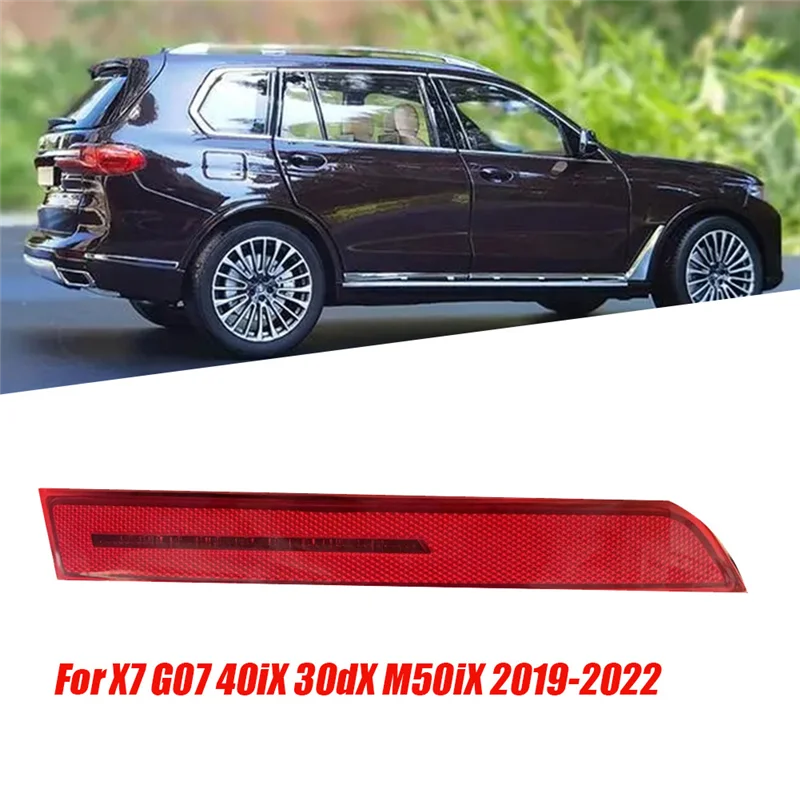 Refletor traseiro direito com luz de nevoeiro 63147442307 para bmw x7 g07 2018-2022 40ix 30dx m50ix refletor luz de nevoeiro assy