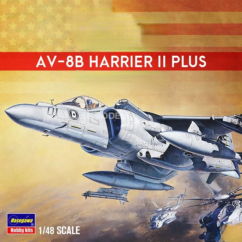 รีวิว Hasegawa 07228 โมเดลเครื่องบิน 1/48 ขนาด AV-8B Harrier II Plus สำหรับนักสะสมและผู้ชื่นชอบโมเดลเครื่องบิน