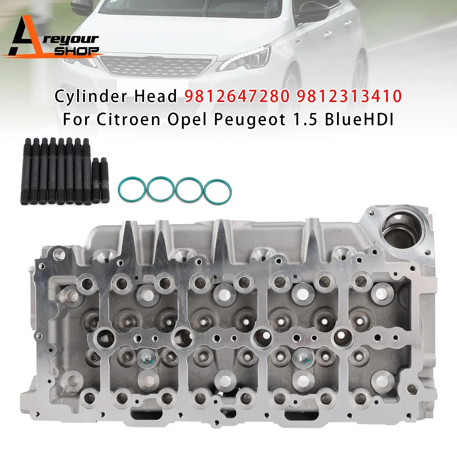 

Cylinder Head 9812647280 9812313410 for Citroen Opel Peugeot 1.5 BlueHDI