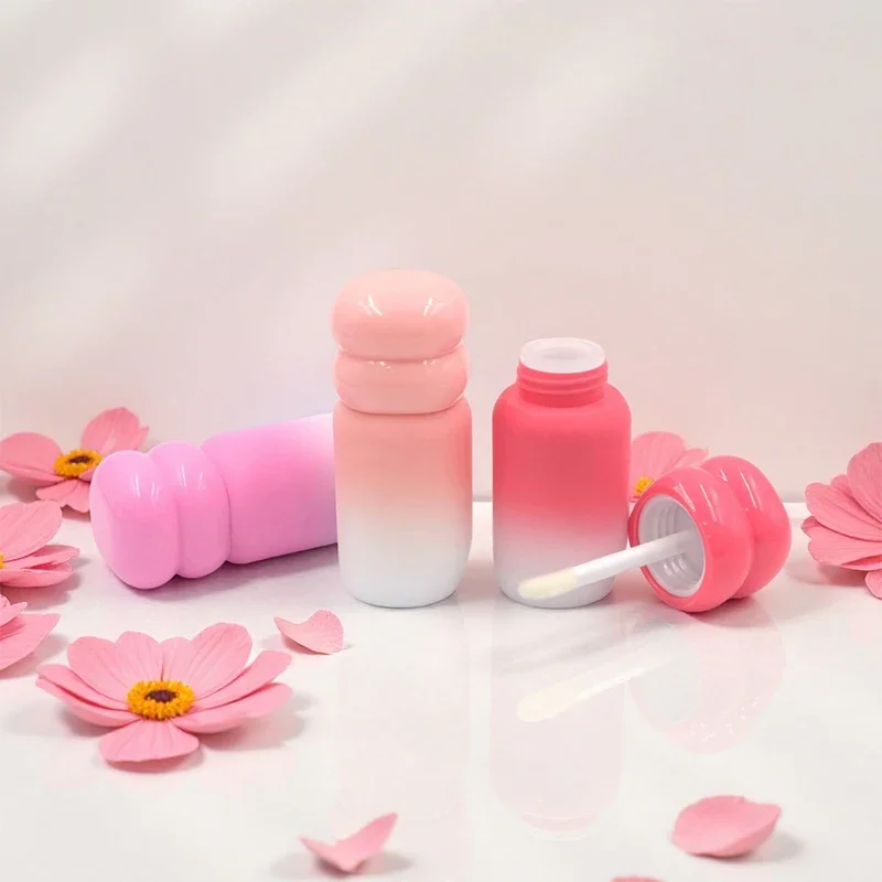 1/3 pièces 4ml rechargeable vide dégradé brillant à lèvres Tubes cosmétique baume à lèvres bouteille mignonne en vrac bricolage liquide rouge à lèvres brillant à lèvres Tube