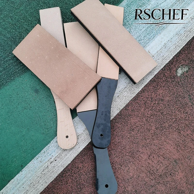 Leder-Polierbrett Doppelseitiger Messerschärfer für Handgefertigte DIY-Lederbearbeitung
