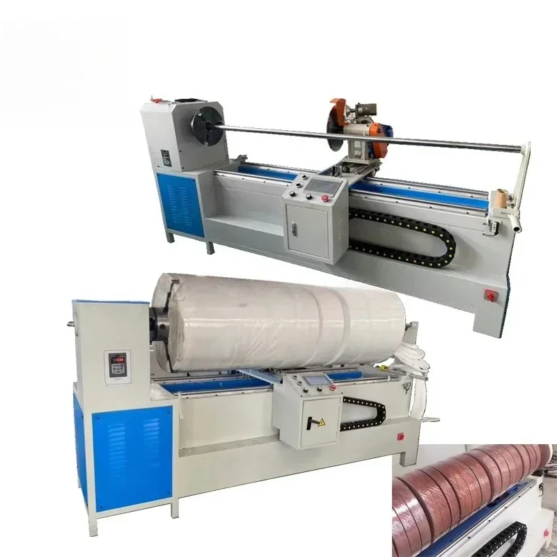 Automatic Paper Roll Fabric Slitting Machine PVC Tape Measure Fabric Roll Slitting