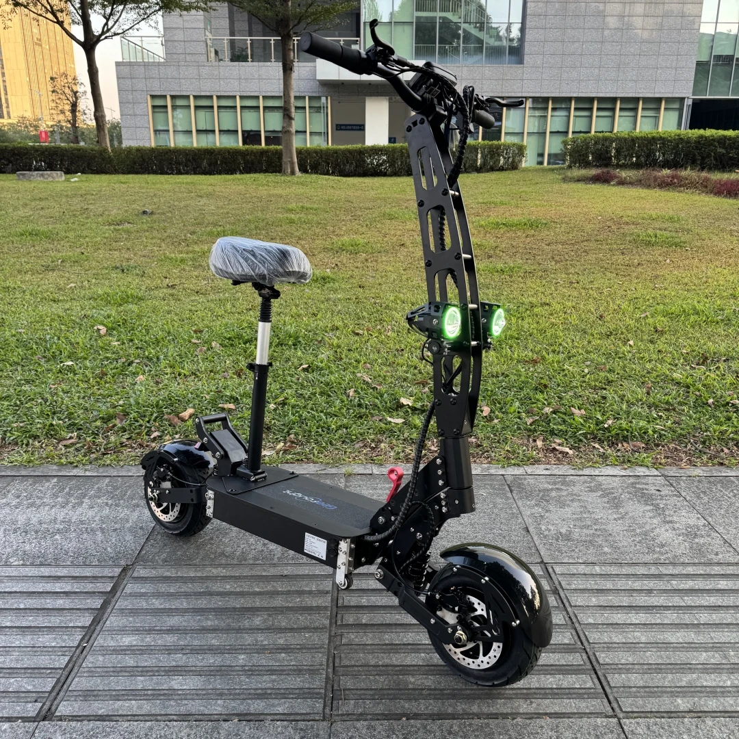 Adult 11inch Tyre 6000W Dual Motor Scooter NFC Start 120KM Foldable 60V Electric Scooter with Removable Seat