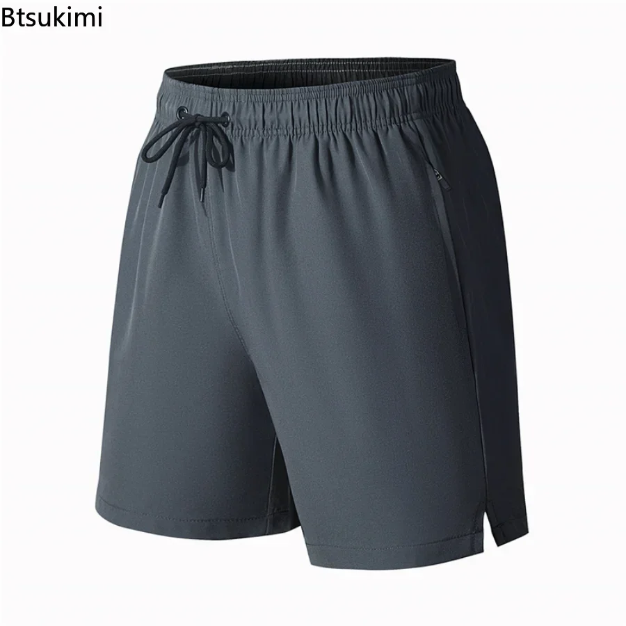 Männer Sommer Training Shorts Sport Schnell trocknend Laufen Fitness Strand Basketball Casual Eis Seide Dünne Atmungsaktive Shorts M-5XL