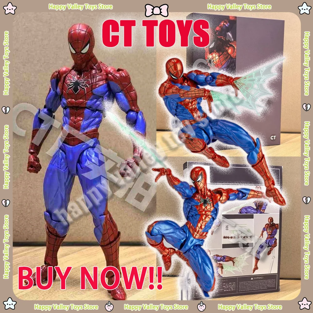 

In Stock Ct Toys Spiderman Figure Amazing Yamaguchi Spider-Man 2.0 Agent Venom Mafex Anime Action Figure Customized Toys Gift