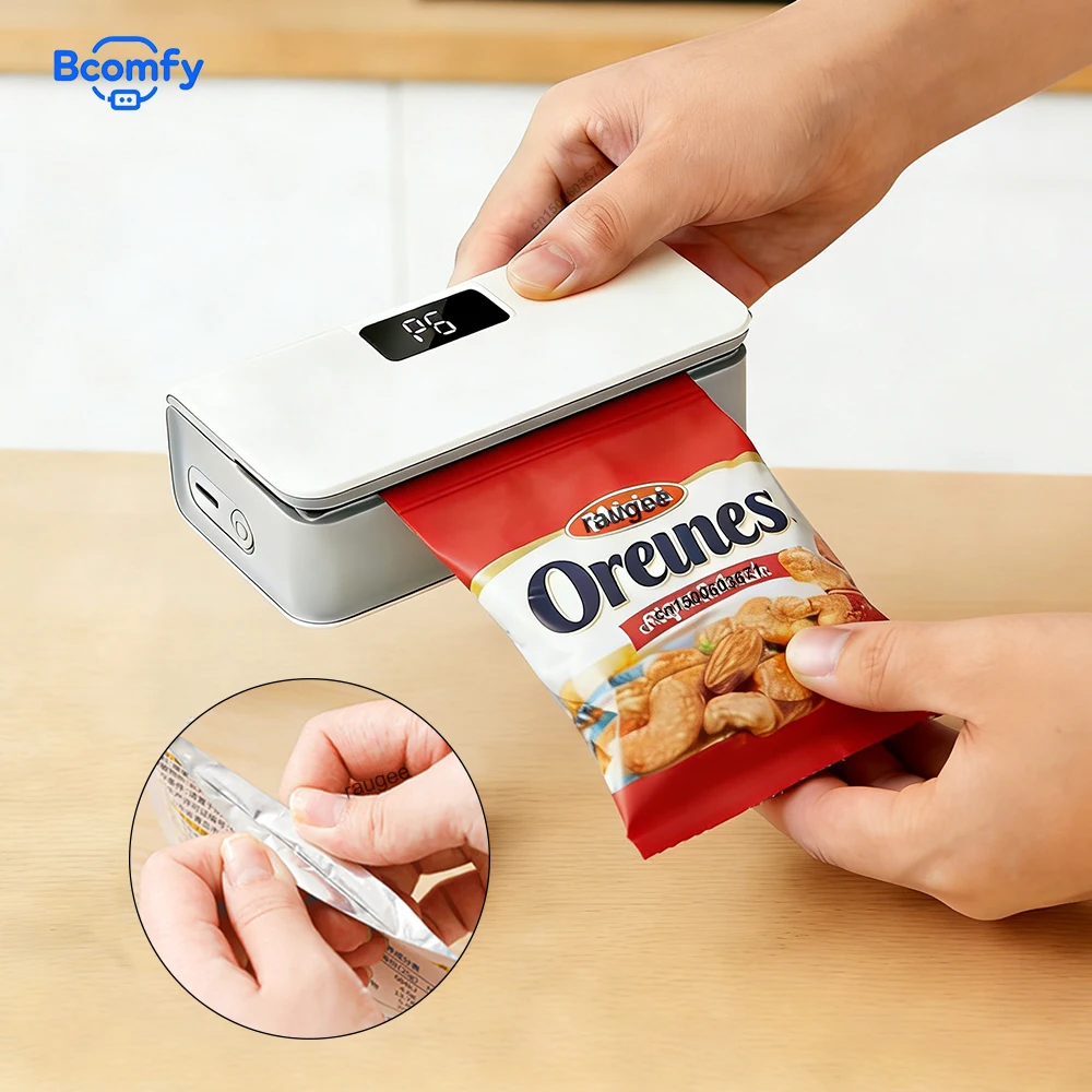 

Мини-запайщик пакетов, портативный термозапайщик для пластиковых пакетов, перезаряжаемый ручной аппарат для запайки пищевых пакетов