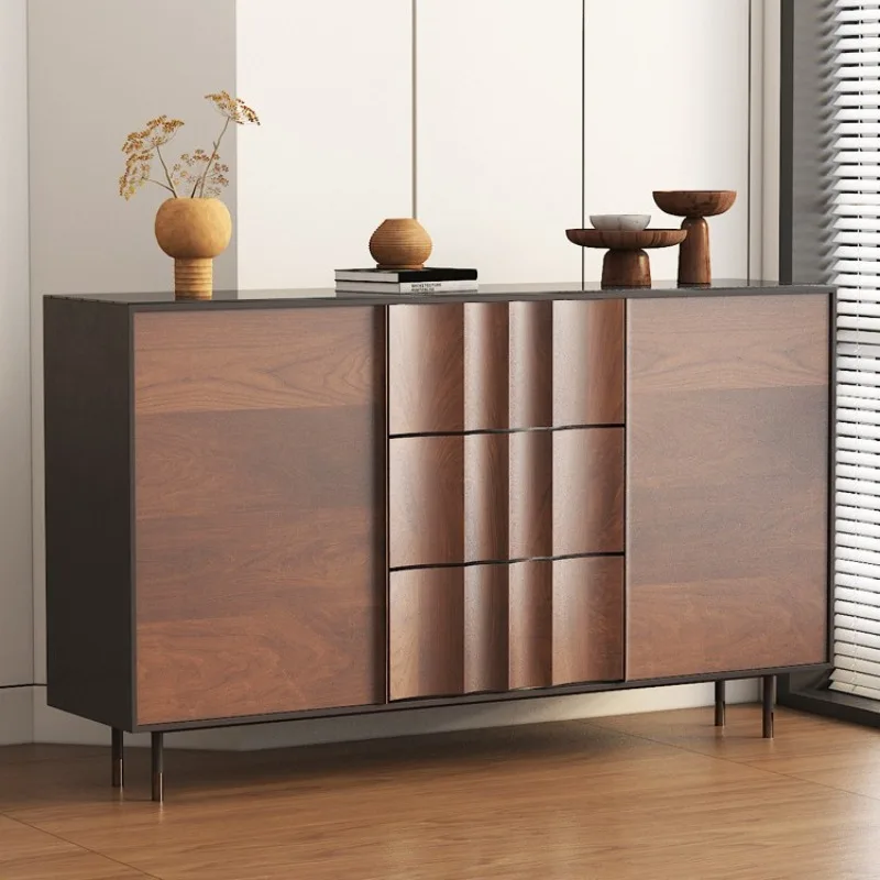 Chinese solid wood dining side cabinet, medieval entry porch cabinet, bucket cabinet, retro ornament decorative locker