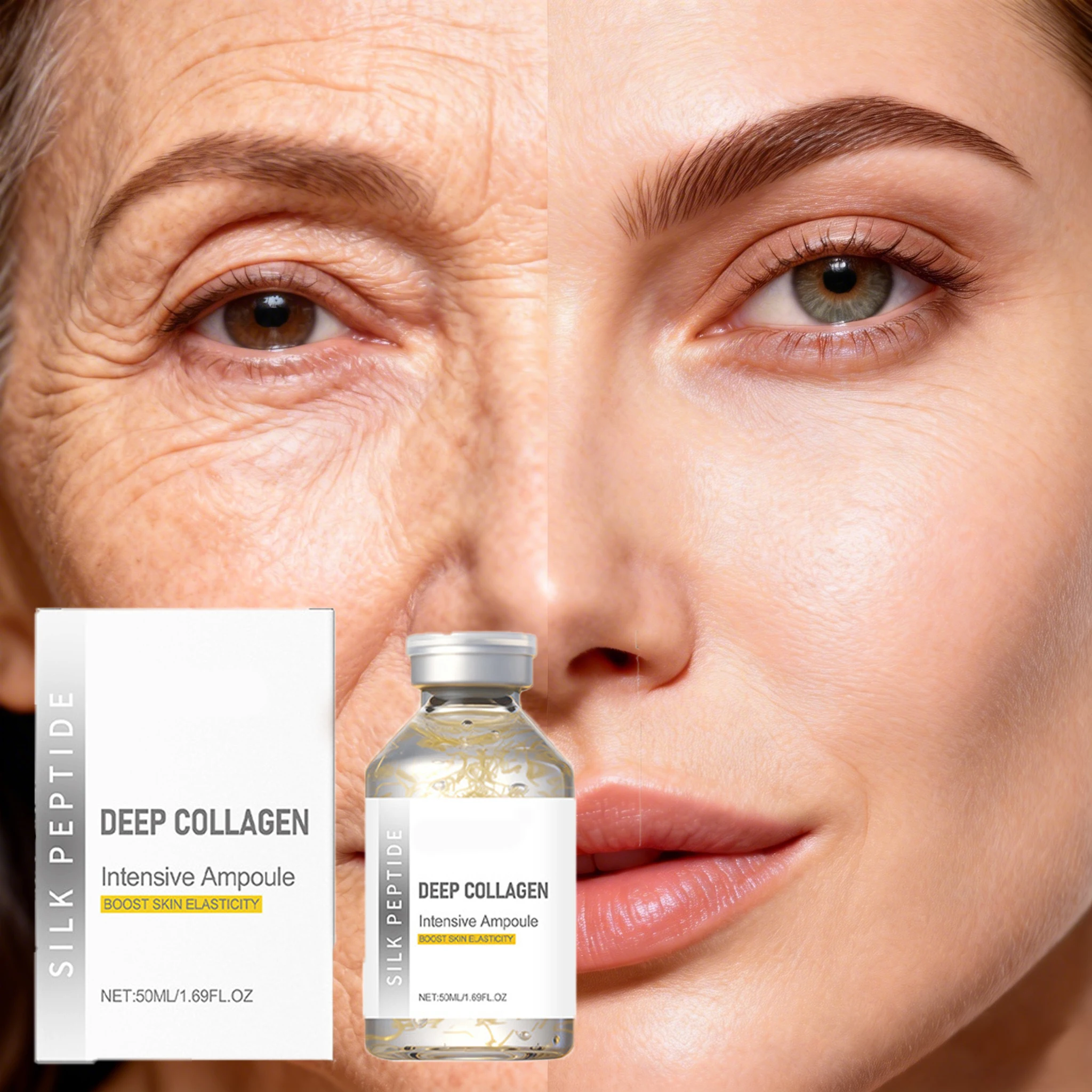 

Интенсивная коллагеновая сыворотка для лица: нежное увлажнение, лифтинг, подтяжка кожи, улучшение микробиома кожи, эссенция для женщин