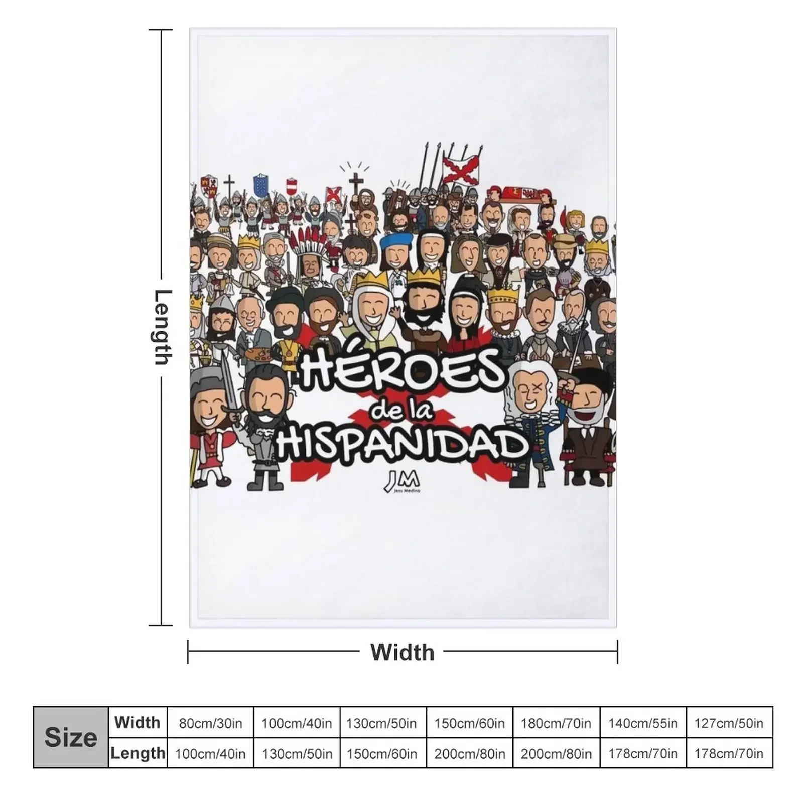 All the characters of Heroes of Hispanicity 2023 Throw Blanket couch cozy soft plush fuzzy picnic outdoor blanket