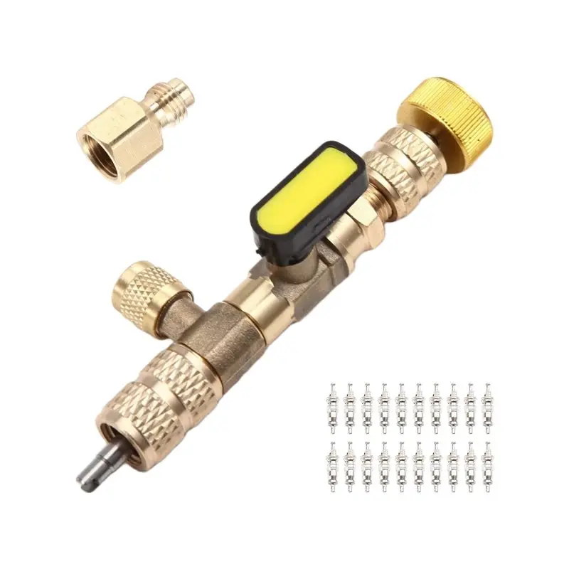 

GYTB-Запасный с 20 сердечниками клапанов, инструмент для замены сердечников клапанов — инструмент для удаления сердечника клапана кондиционера, замена хладагента