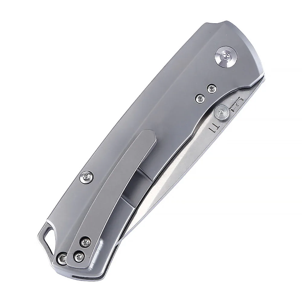 Imagem -05 - Kizer-folding Pocket Knife para Caça Titanium Handle Lâmina de Aço Ki3490 t1 S35vn