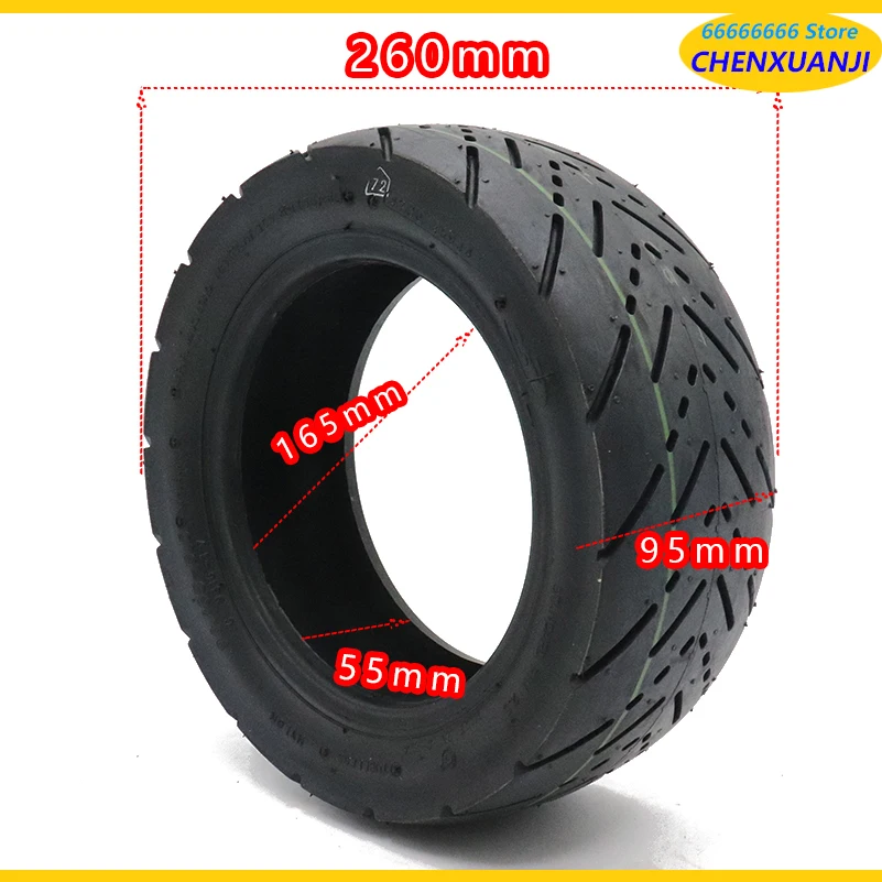 إطارات طريق المدينة 90/65-6.5 مقاس 11 بوصة إطارات دون أنابيب عالية الجودة لدراجات البخارية الكهربائية Dualtron Ultra Speedual Plus Zero 11x #4