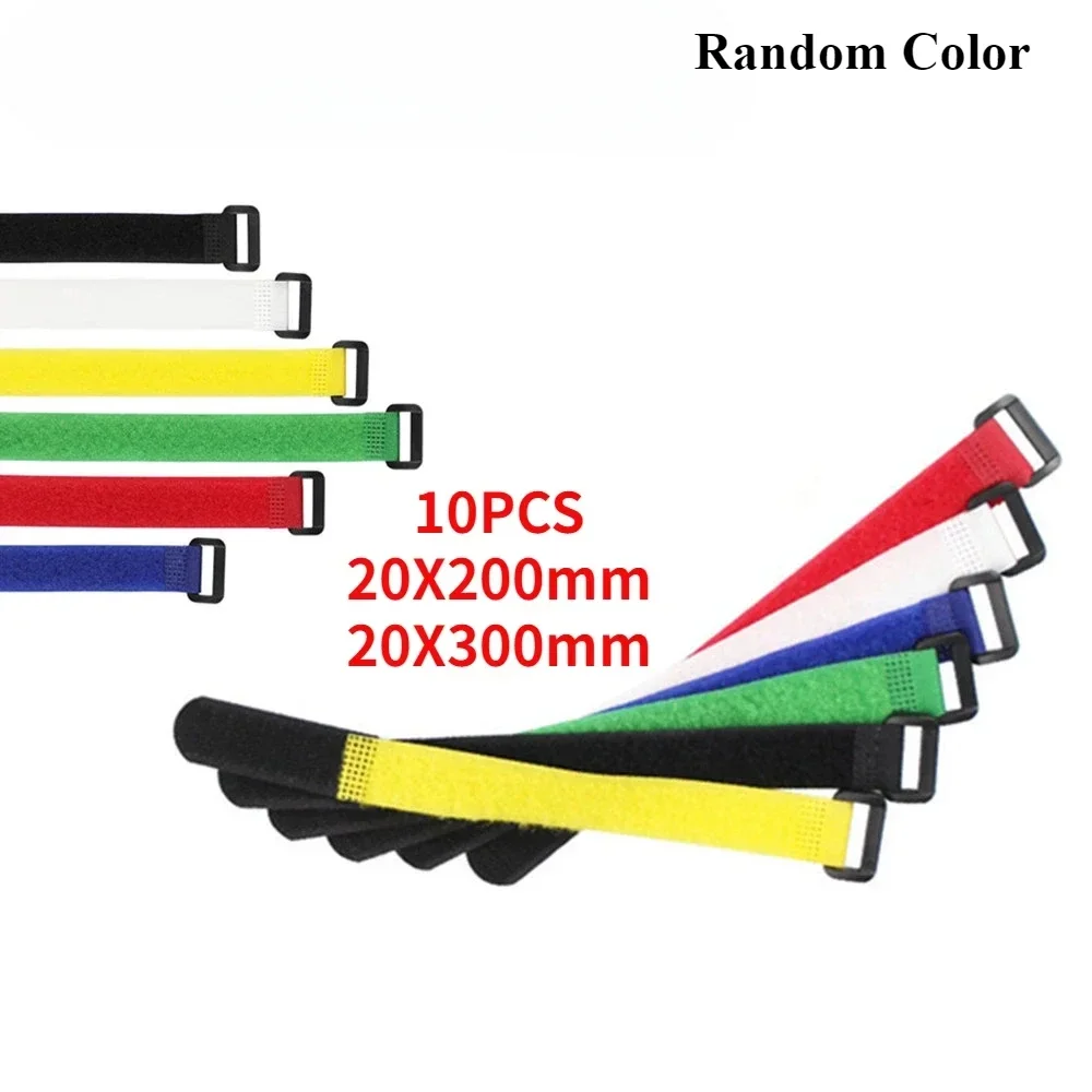 

Nylon Magic Sticker LIPO Battery Strap Plastic Buckle - 10PCS 20X200mm / 20X300mm