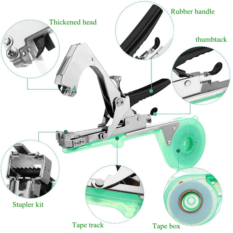Maszyna do wiązania roślin gałąź rolnictwo owoce pomidor winogrono winorośli narzędzie do wiązania wiązane rattanowe narzędzie ogrodowe степлер для растений