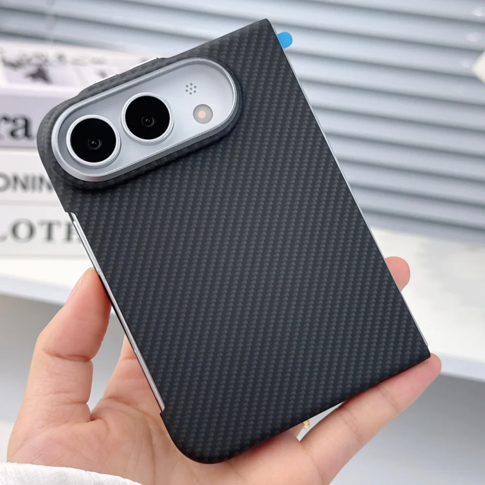Luxuriöse, dünne Handyhülle aus PC-Material mit Carbonfaser-Muster für iPhone Ultra, stoßfeste Schutzhülle für iPhone Ultra.