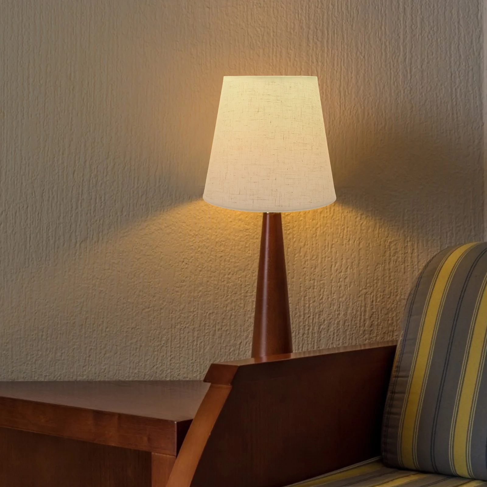 Linen Fabric Lampshade Home Cover Lampshades Table Pendant Light Household for Candelabra Bulbs