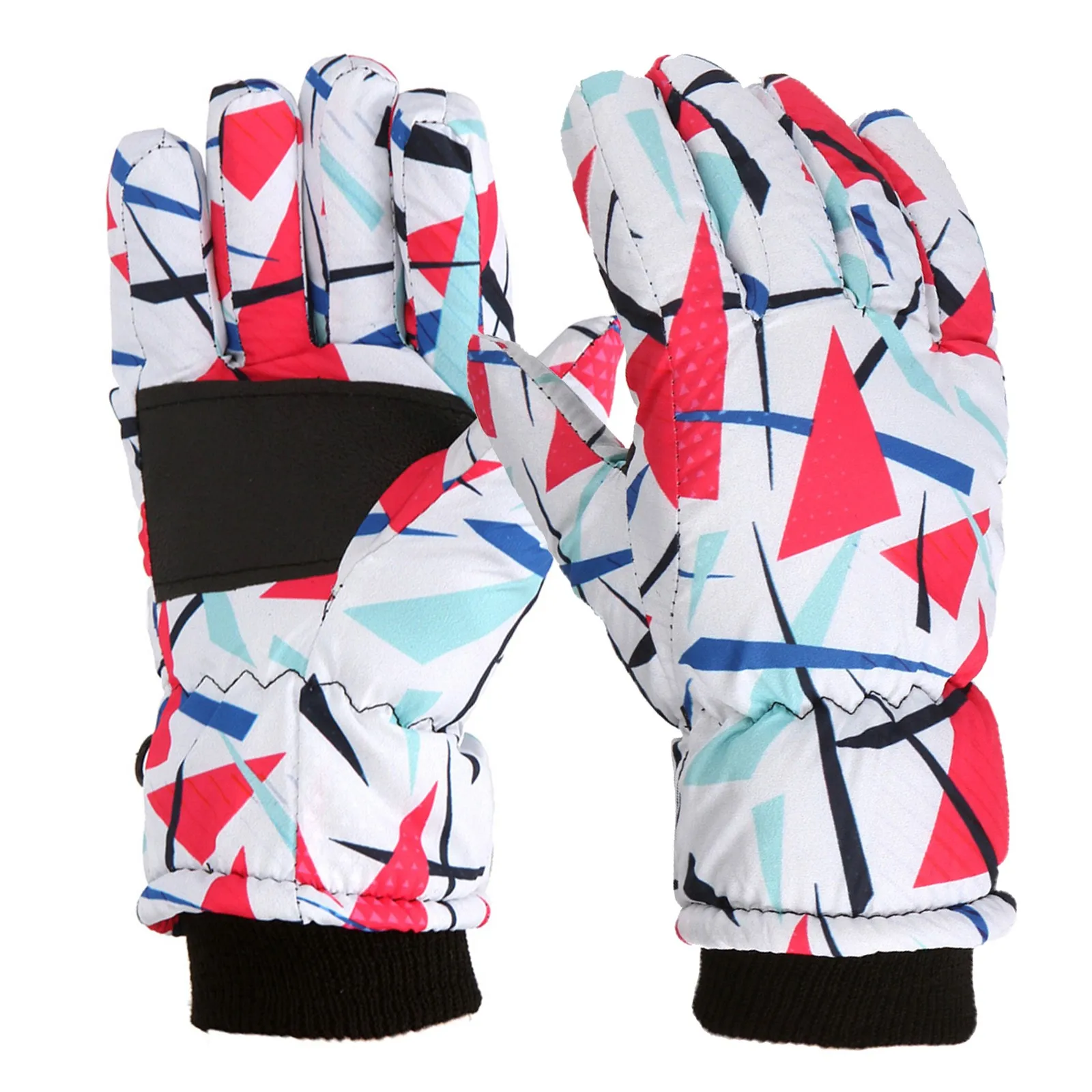 Camouflage Size Girls Gloves Ski Warm Snow Windproof Boys Kids Snowboarding M/L Winter Outdoor Skating Kids Mittens Boys 5