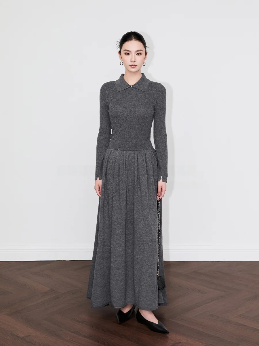 

SUK Трикотажная облегающая женская база irt V-Ne Повседневная внутренняя одежда Топ из мягкой шерсти Длинный свек Осень Зима Новинка A...