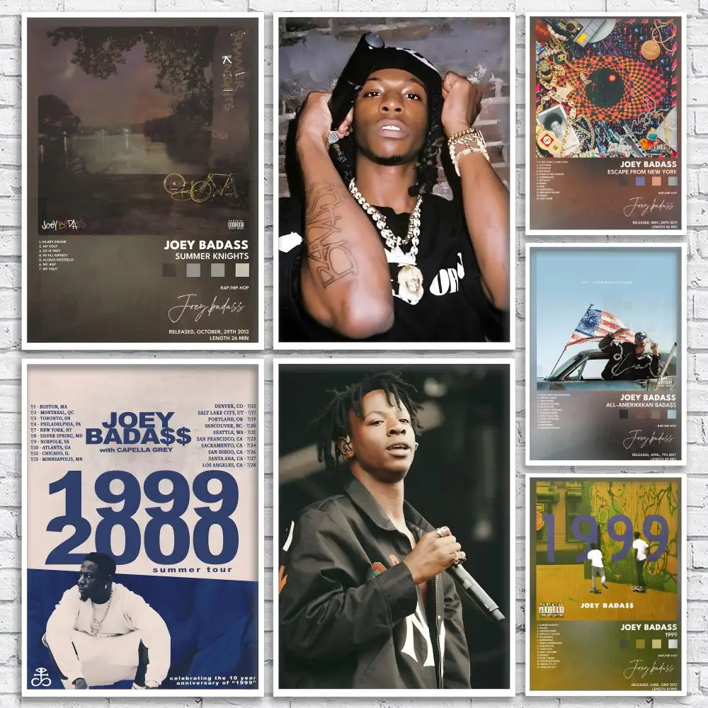 Rapper J-Joey Badass album Poster Versatile HD Waterproof Wall Art Self-Adhesive Decor for Any Space Ideal Gift