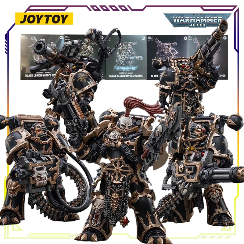 

JOYTOY Original Warhammer 40K Series Black Legion Disaster Squad Anime Action Figure Model Toys Collectible Model Gifts for Boys