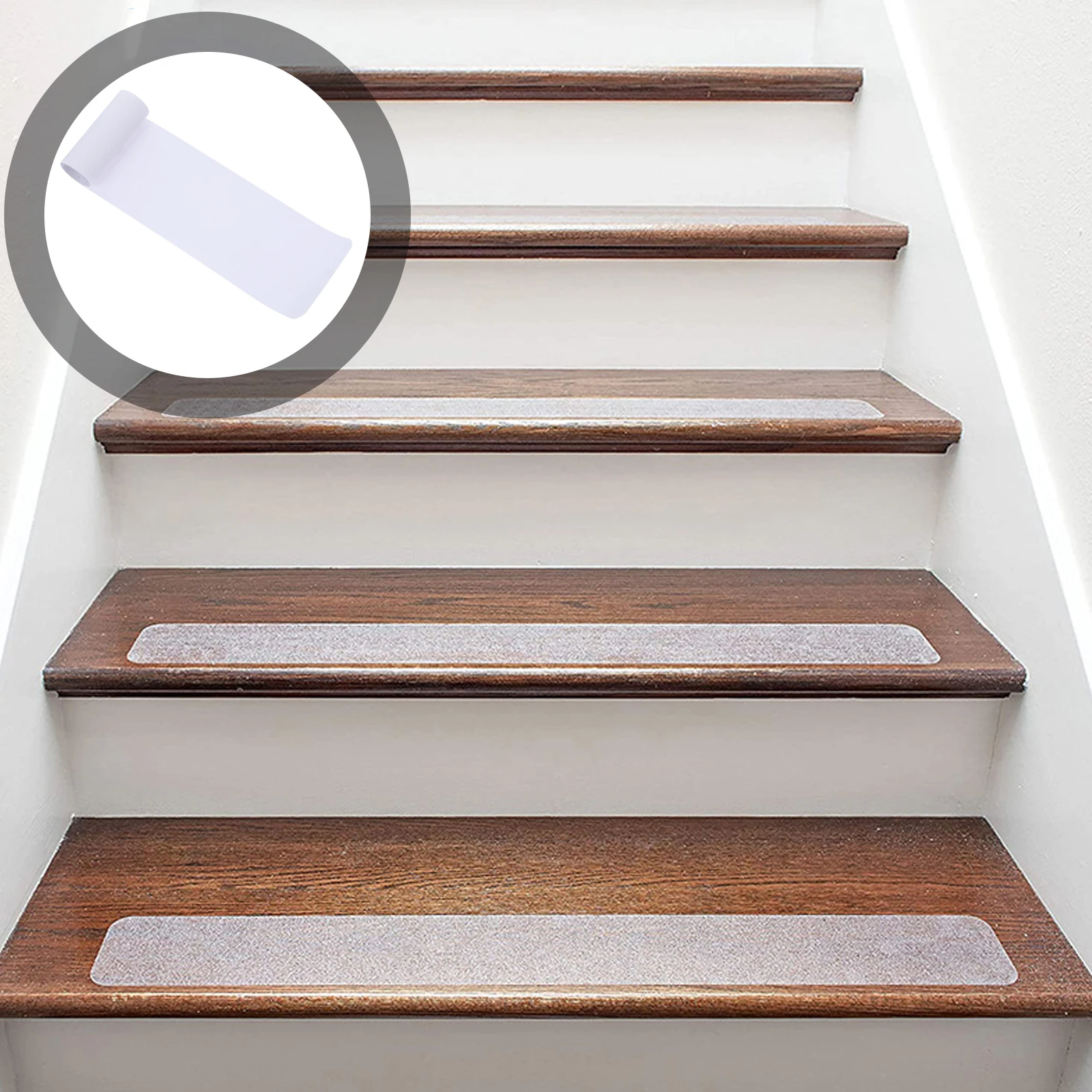 

4Pcs Anti Skid Tape for Stairs Heavy Duty Non Slip Strips Bathroom Kitchen Waterproof Outdoor Grip Tape Outdoor Stair Treads