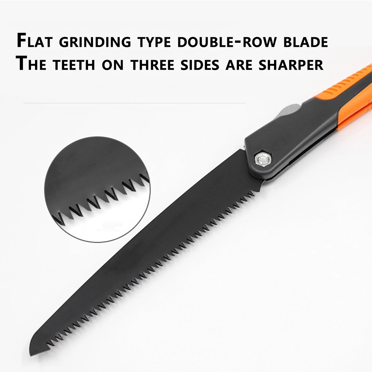 Sierra de poda plegable profesional |   Hoja de acero resistente para ramas gruesas, herramienta manual compacta para carpintería y jardinería al aire libre