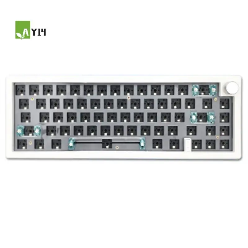 

AY14 -GMK67 Hot Swap Mechanical Keyboard Spacer Kit RGB Backlit Bluetooth 2.4G Wireless 3 Modes