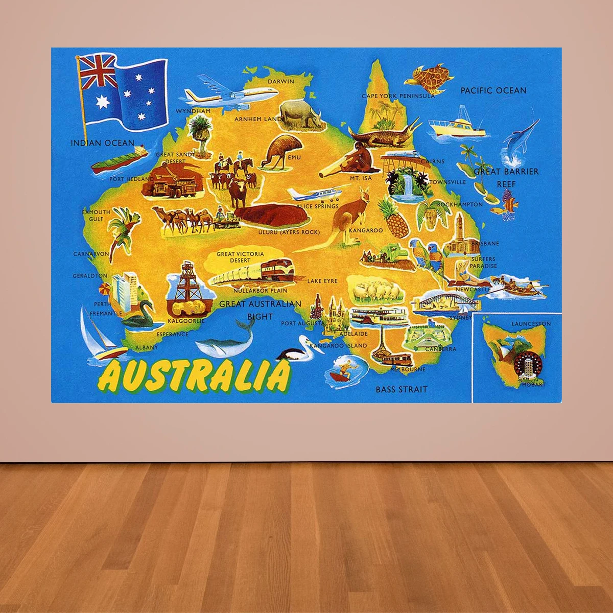 

Welcome To Australia Happy Birthday Photography Welcome Home Backdrop Background Customiz Animal Kids Bedroom Decoration