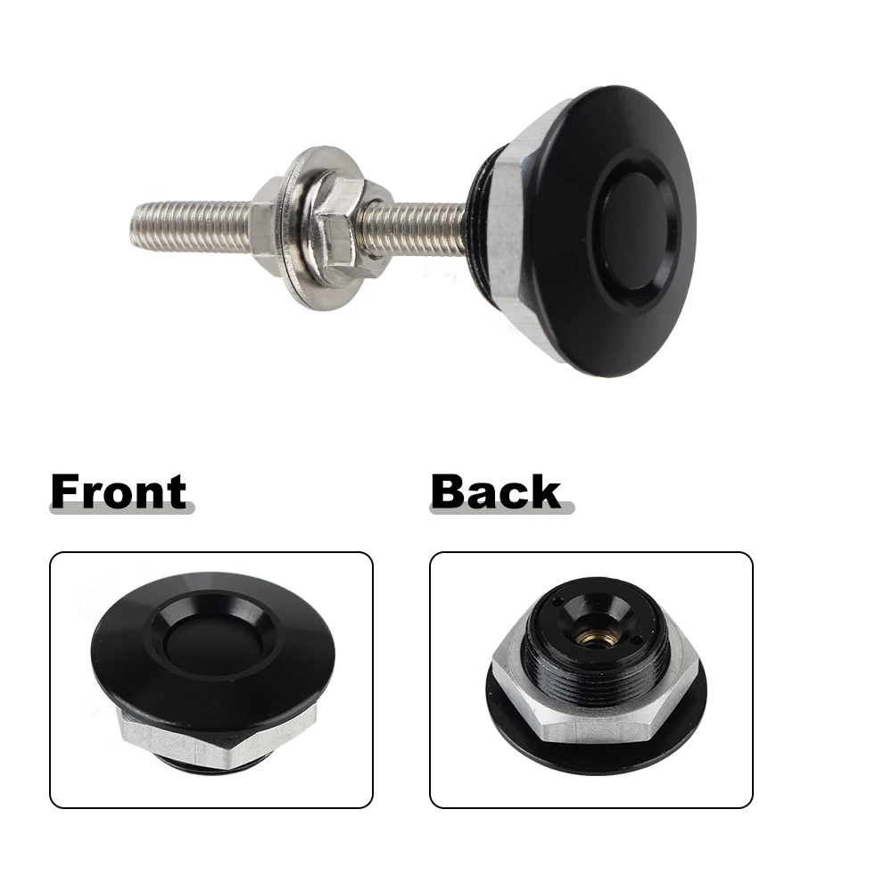 Hood Pin Lock Push Button Bumper Quick Release Lock Latch Car Latch Push Button Quick Release Latch Aluminum Alloy